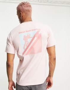 Розовая футболка с принтом Berghaus Everest Face Expedition-Розовый цвет