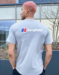 Серая футболка с логотипом спереди и сзади Berghaus-Серый