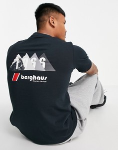 Черная футболка с логотипом Berghaus 1966-Черный