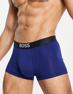 Синие боксеры-брифы BOSS Bodywear Identity-Голубой