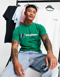 Зеленая футболка с логотипом спереди Berghaus-Зеленый цвет