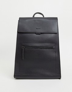 Рюкзак из искусственной кожи с откидным клапаном Fenton-Черный цвет