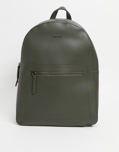 Рюкзак из искусственной кожи на молнии спереди Fenton-Зеленый цвет