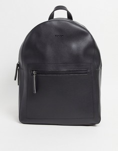 Рюкзак из искусственной кожи на молнии спереди Fenton-Черный цвет