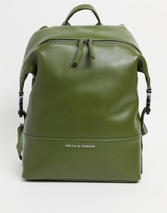 Кожаный рюкзак Smith & Canova-Зеленый цвет