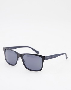 Солнцезащитные очки с квадратными линзами в стиле ретро French Connection-Черный