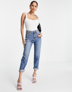 Белое боди с корсетными швами ASOS LUXE-Белый