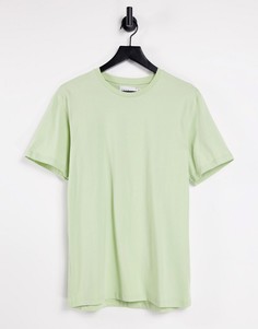 Светло-зеленая oversized-футболка из органического хлопка Topman-Зеленый цвет