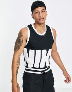 Черная трикотажная майка Nike Basketball Dri-FIT Starting Five-Черный цвет