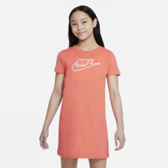 Платье-футболка для девочек школьного возраста Nike Sportswear - Оранжевый