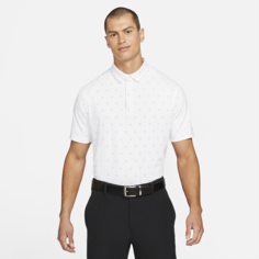 Мужская рубашка-поло с принтом для гольфа Nike Dri-FIT Player - Белый
