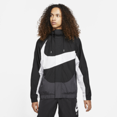 Мужская куртка из тканого материала с подкладкой Nike Sportswear Swoosh - Черный