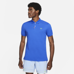 Мужская рубашка-поло с плотной посадкой The Nike Polo Rafa - Синий