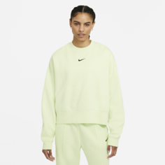 Женская флисовая толстовка оверсайз Nike Sportswear Collection Essentials - Зеленый