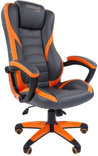 Игровое кресло Chairman Game 22 экопремиум серый/оранжевый (00-07019435)