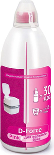 Жидкое средство ВАШЕ-ХОЗЯЙСТВО D-Force Pink, для биотуалетов, 1,8 л (4620015699639)