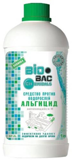 Средство для бассейна Биобак "Альгицид", непенящийся, 1 л (BP-AL)