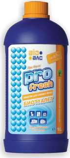 Средство Биобак Pro Fresh, для сливного бачка биотуалета, 1 л