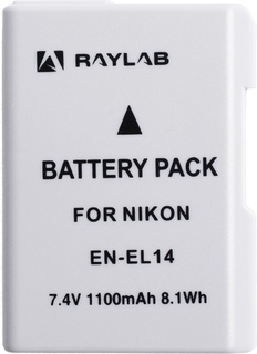 Аккумулятор для фотокамеры RAYLAB 1100 мАч (RL-ENEL14)