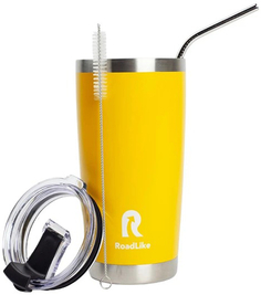 Термокружка ROADLIKE City Mug, 570 мл, желтая (328628)