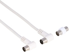 Кабель Auchan Qilive curved(m)/curved(f) + adaptor
