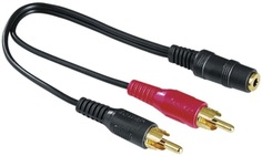Адаптер Auchan Qilive 2xRCA(m)/jack 3.5mm