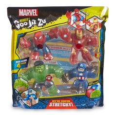 Набор фигурок GooJitZu Игровой набор 4 тянущиеся фигурки Марвел (многоцветный)