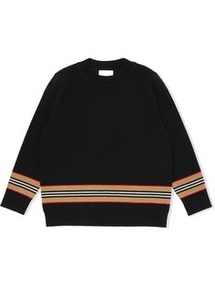 Burberry Kids джемпер с отделкой Icon Stripe