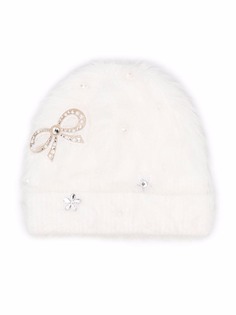 Monnalisa декорированная шапка бини фактурной вязки