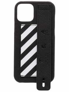 Off-White чехол для iPhone 12 с диагональными полосками