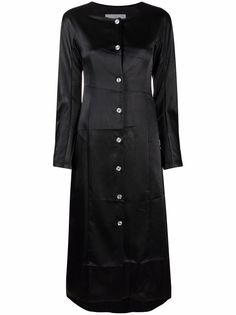 Jil Sander платье миди с длинными рукавами