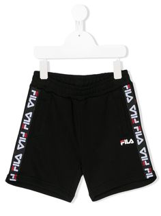 Fila Kids шорты со вставками и логотипом