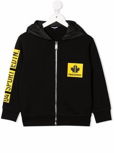 Dsquared2 Kids пуховик с логотипом Maple Leaf