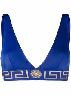 Versace лиф бикини с узором Greca