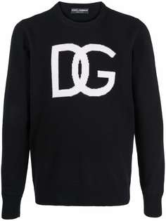 Dolce & Gabbana джемпер с жаккардовым логотипом