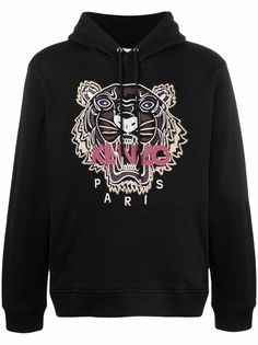 Kenzo худи с вышивкой Tiger