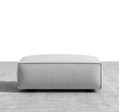 Оттоманка rowan (idealbeds) серый 92x62x92 см.