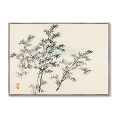 Репродукция картины на холсте bamboo, 1885г. (картины в квартиру) серый 105x75 см.