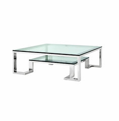 Кофейный стол brooklyn (zmebel) серебристый 120x45x120 см.
