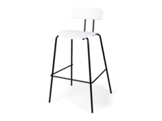 Стул барный (desondo) белый 45x95x38 см.