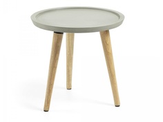 Приставной стол livy (la forma) серый 40x40 см.