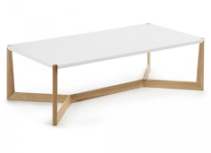 Журнальный столик duplex (la forma) белый 160x35x60 см.