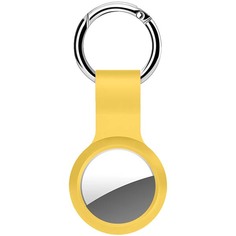 Умный брелок Deppa для AirTag с кольцом силикон, желтый для AirTag с кольцом силикон, желтый