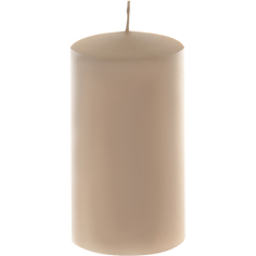Декоративная свеча Wenzel Velours кремовая 8х15 см