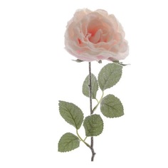 Цветок искусственный декор Kaemingk обиход роза 45см нежно-розовый