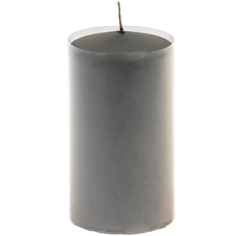 Декоративная свеча Wenzel Velours антрацит 8х15 см