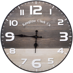 Часы настенные Kanglijia Clock коричневые 29,5х29,5х3,5 см