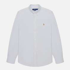Мужская рубашка Polo Ralph Lauren Slim Fit Oxford, цвет голубой