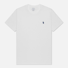 Мужская футболка Polo Ralph Lauren Custom Fit Crew Neck 26/1 Jersey, цвет белый