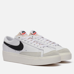 Женские кроссовки Nike Blazer Low Platform, цвет белый